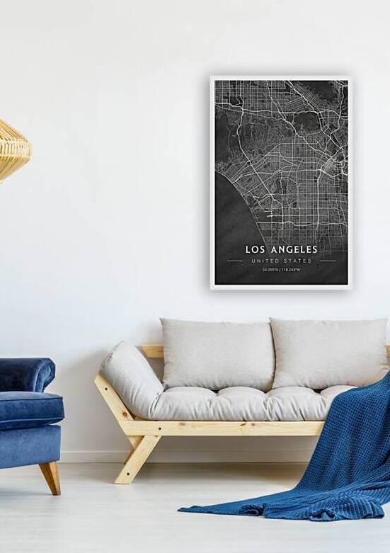 portrait 2 3 Los Angeles by CityMapsArt