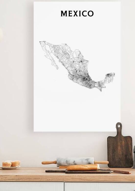 portrait 2 3 mexico by CityMapsArt